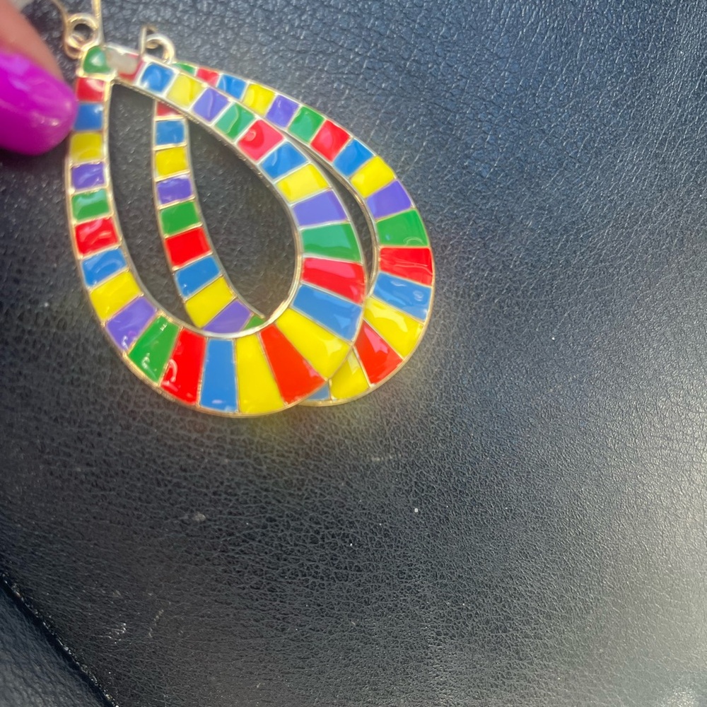 Colorful Teardrop Earrings